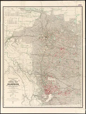 Cereal map of Alberta