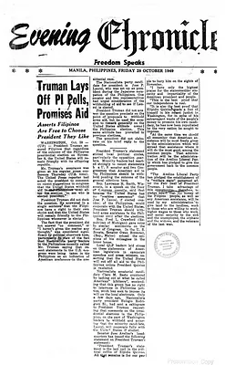 Newspaper Clippings from the Philippines