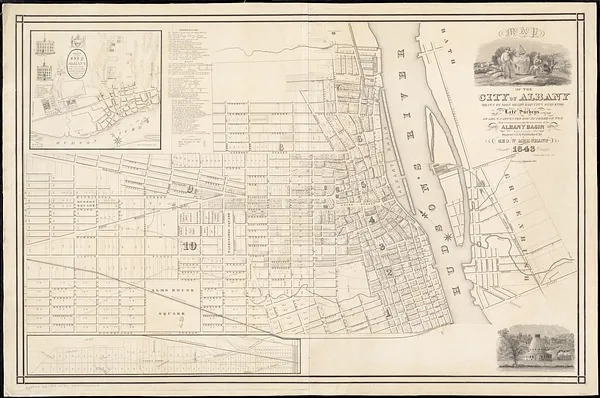 Map of the city of Albany