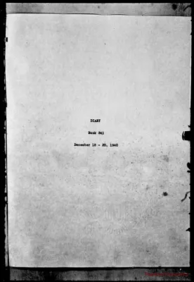 Volume 341, December 18 – December 20, 1940