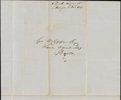 Charles Cooper to George Coffin, 3 February 1845