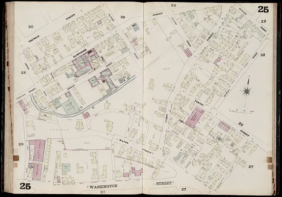 Insurance map of Charlestown : portions of Roxbury (now annexed to Boston) and Cambridge