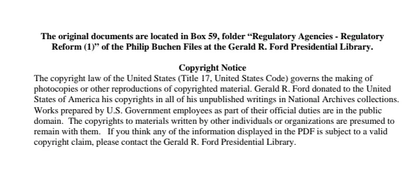 Regulatory Agencies - Regulatory Reform (1)