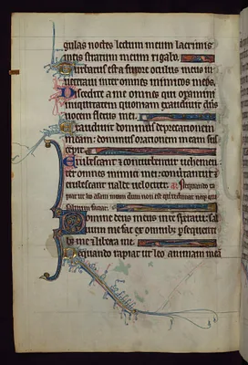 Leaf from Hours and Psalter