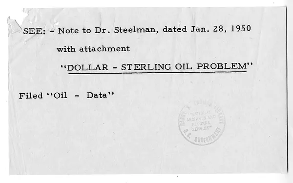 Memorandum from Walter Donnelly, Petroleum Industry in Venezuela, with Attachment