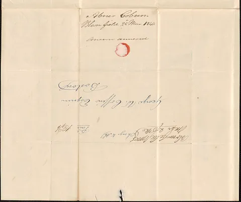 Abner Coburn to George Coffin, 25 March 1840