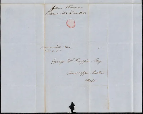 John Thomas to George Coffin, 4 December 1849