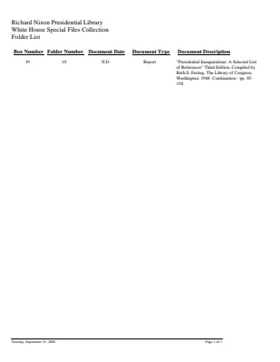 WHSF: Returned, 19-10