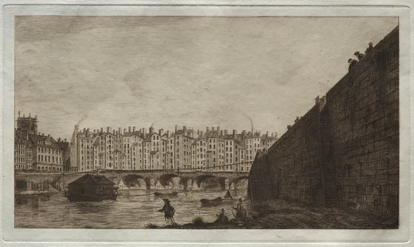 Le Pont-au-change, Paris, vers 1784
