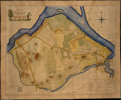 A plan of sundry farms etc. at Patucket in the town of Chelmsford
