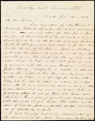 Letter from Abby Kelley Foster, Leicester, [NY], to Maria Weston Chapman, June 28, 1843