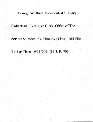 10/31/2001 [H. J. R. 70]