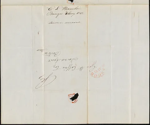 Elijah L. Hamlin to George Coffin, 1 August 1842