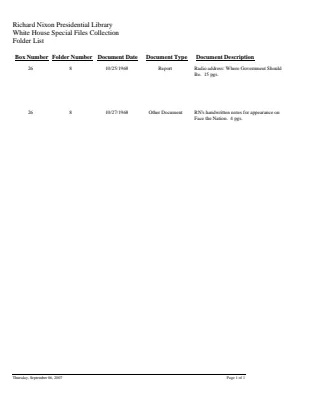 WHSF: Returned, 26-8