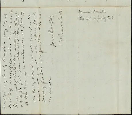 Samuel Smith to George Coffin, 16 July 1842