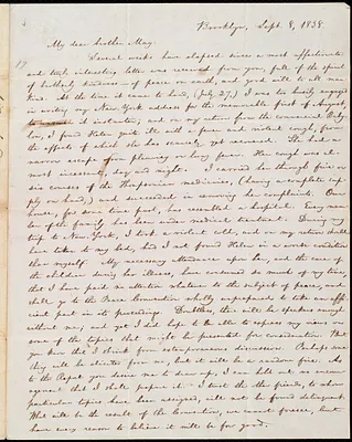 Letter from William Lloyd Garrison, Brooklyn, [Conn.], to Samuel Joseph May, Sept. 8, 1838