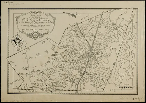 Being a map of the town of Winchester in the state of Massachusetts, U.S.A. as it is in the year nineteen hundred and twenty nine