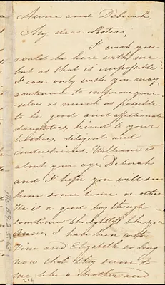 Letter from Maria Weston Chapman to Anne Warren Weston and Debora Weston, [1825-1828]