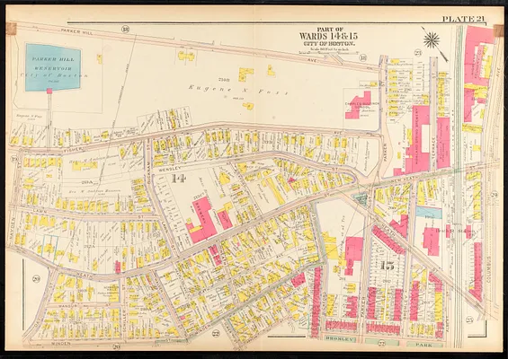 Atlas of the city of Boston, Roxbury