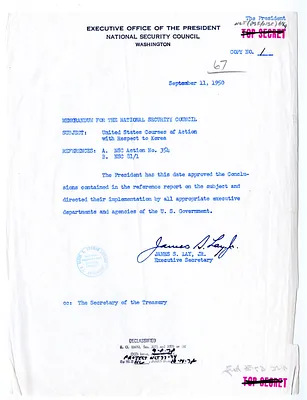 Memorandum from James S. Lay, Jr. to the National Security Council