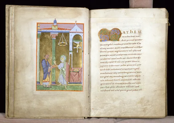 Leaf from Gospels