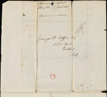 Samuel Cook to George Coffin, 7 January 1843