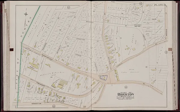 Atlas of the city of Boston, volume seven, Brighton, Mass.