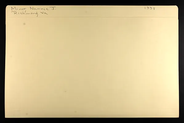 Minor, Nannie J.