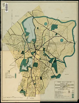 Town plan for the town of Wakefield, Mass.
