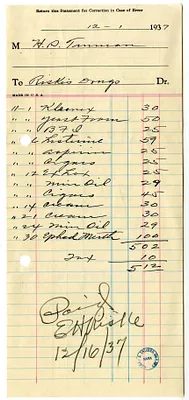 Bill from Riske's Drug Store