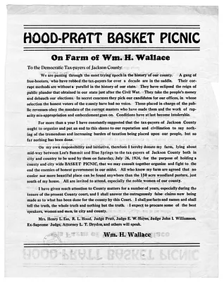 Advertisement for Hood-Pratt Basket Picnic