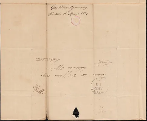 George Montgomery to George Coffin, 12 April 1837