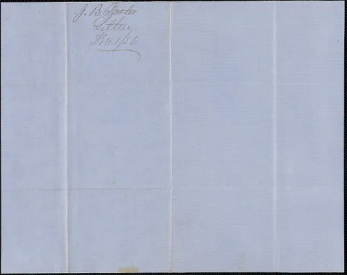 Isaiah B. Foster and E. Parker to W. A. Harrington, 1 December 1856
