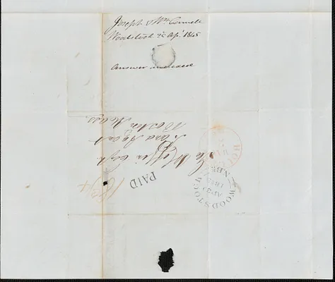 Joseph Connell to  George Coffin, 25 April 1845