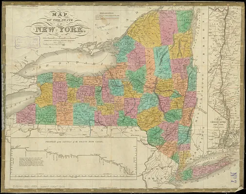 Map of the state of New York