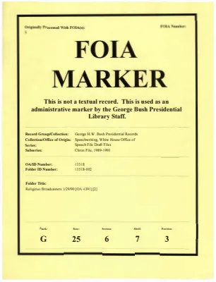 Religious Broadcasters 1/29/90 [OA 4391] [2]