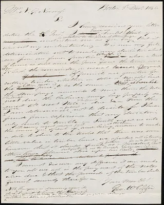 Nicholas Norcross to George Coffin, 5 December 1840