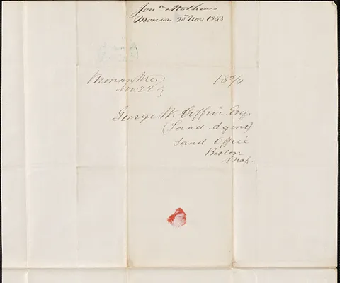 Jon Matthews to George Coffin, 20 November 1843