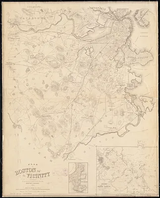 Plan of Boston and its vicinity