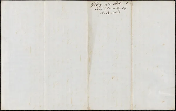 George Coffin to Levi Bradley, 15 April 1846