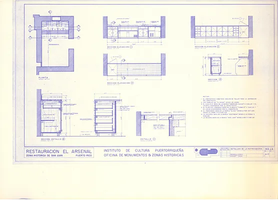 Restauracion [Restoration]: El Arsenal, Sheet A-13