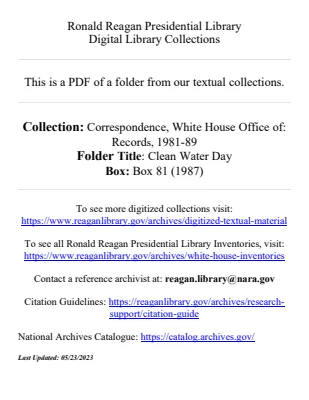 Clean Water Day [1987]