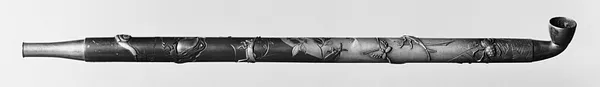 Pipe Depicting Life on the Bank of a Pond