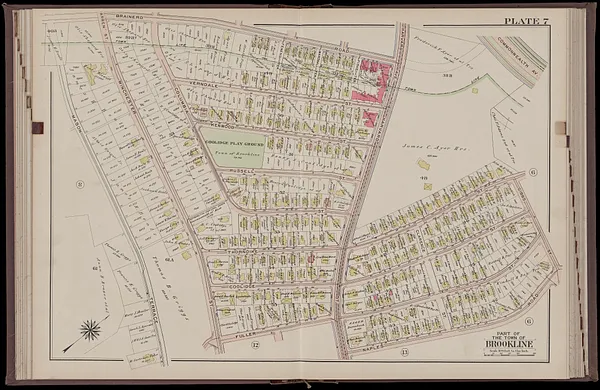 Atlas of the town of Brookline, Norfolk County, Massachusetts