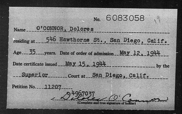 O'Connor, Dolores - 1944