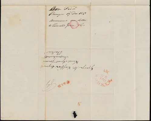 Ira Fish to George Coffin, 19 December 1843