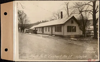 Contract No. 17, West Portion, Wachusett-Coldbrook Tunnel, Rutland, Oakham, Barre, Shaft 8, Barre, Mass., Nov. 21, 1928