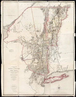 A chorographical map of the Province of New-York in North America, divided into counties, manors, patents and townships