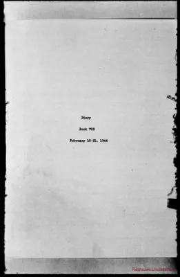 Volume 702, February 15 – February 21, 1944