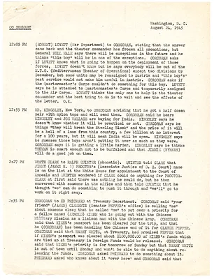 Summaries of Telephone Conversations